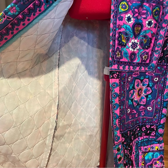 Stunning 70s/60s Vibrant Patchwork Quilted Maxi High Waisted Overskirt - Picture 5 of 16